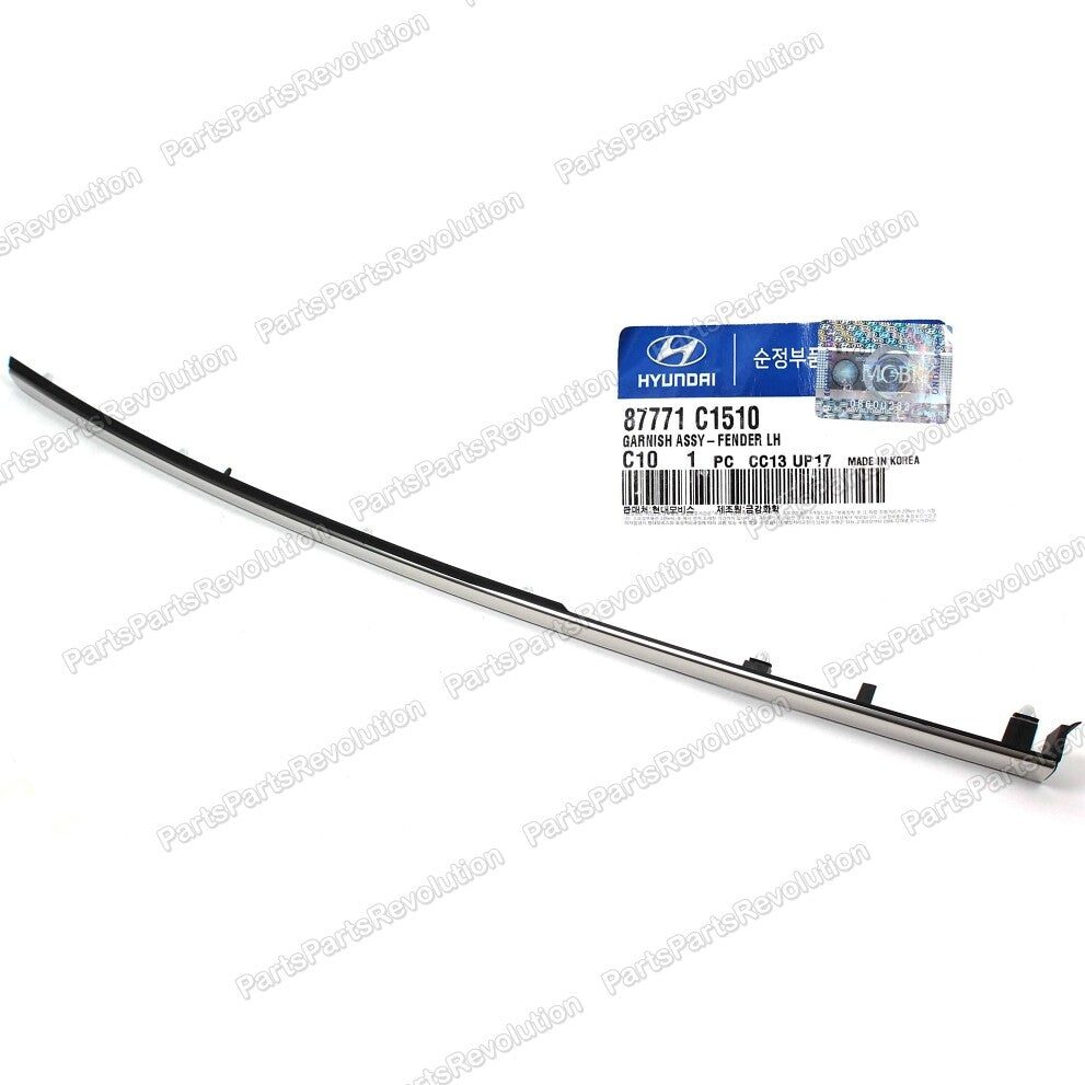 Fender Chrome Molding Driver Front Left 87771C1510 for Sonata 18-19