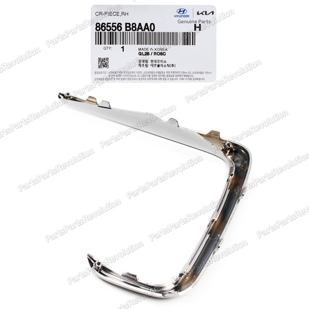 Fog Light Lamp Cover Molding Front Right 86556B8AA0 for Hyundai SantaFe 17-19