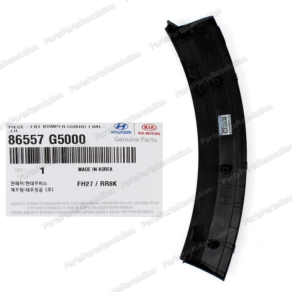 GENUINE Bumper Body Outer Molding Front Left 86557G5000 for Kia Niro 2017-2019