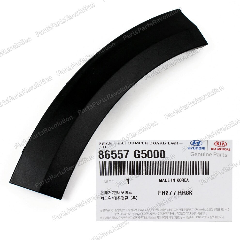 GENUINE Bumper Body Outer Molding Front Left 86557G5000 for Kia Niro 2017-2019