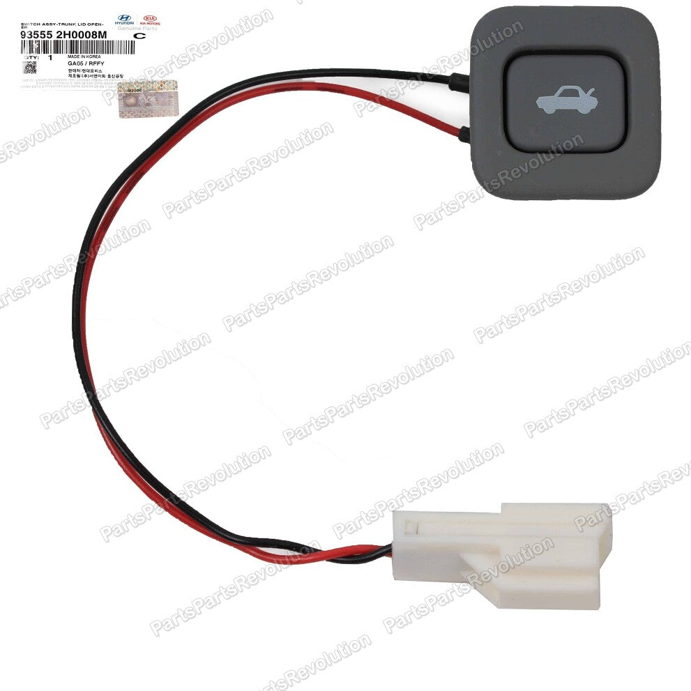 Trunk Lid Opener Release Switch Gray 935552H0008M for Hyundai 2007-2010 Elantra