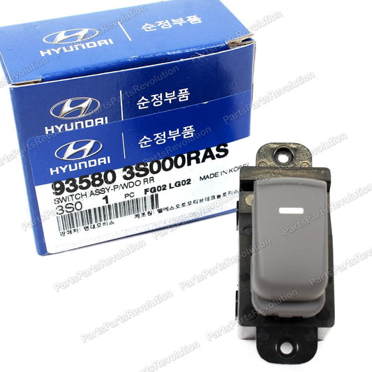 GENUINE Power Window Switch Gray Rear 935803S000RAS for Hyundai 2011-2015 Sonata