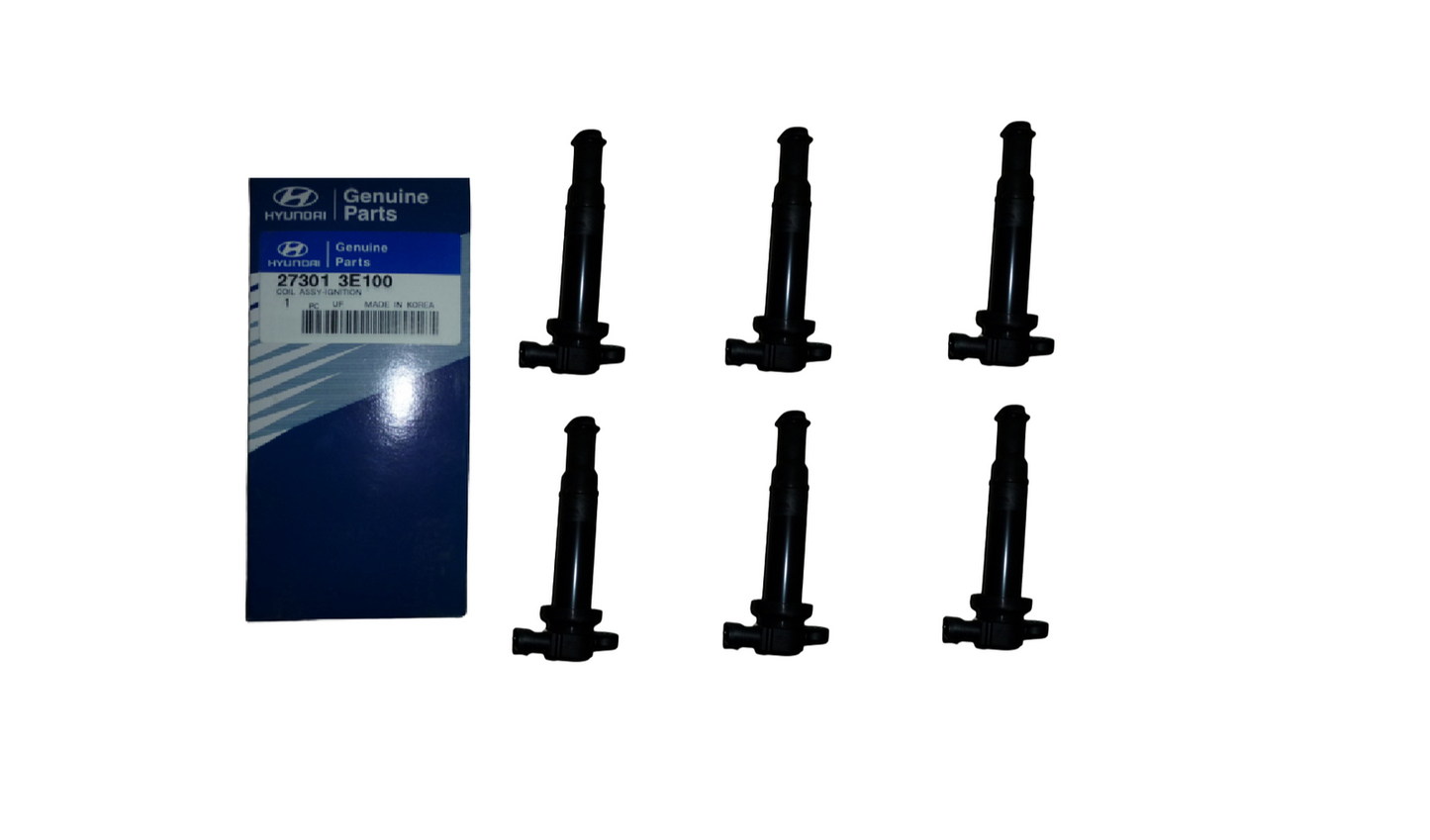 GENUINE Ignition Coil 6PCS for Hyundai Santa Fe Kia Optima 2.7L 06-08 273013E100