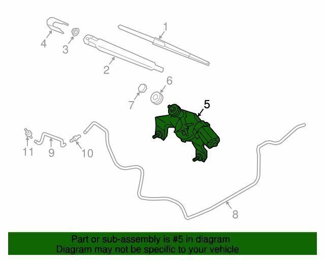 GENUINE Wiper Blades Linkage Motor for 13-16 HYUNDAI Santa Fe Sport 987002W000