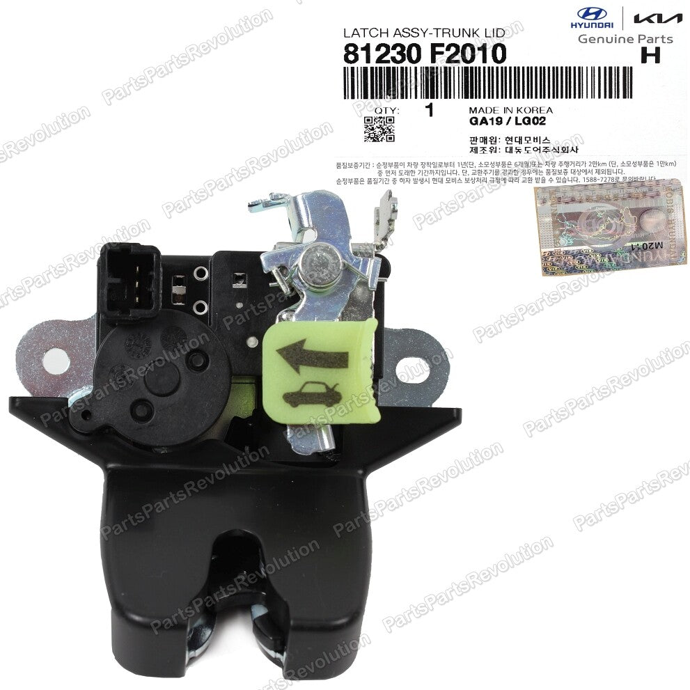 Latch Lock Actuator Trunk 81230F2010 for Hyundai Elantra 17-19