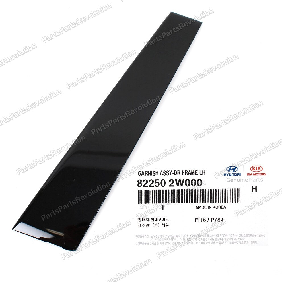 New OEM 822502W000 Front Door Window Garnish Left LH for Hyundai Santa Fe 13-18