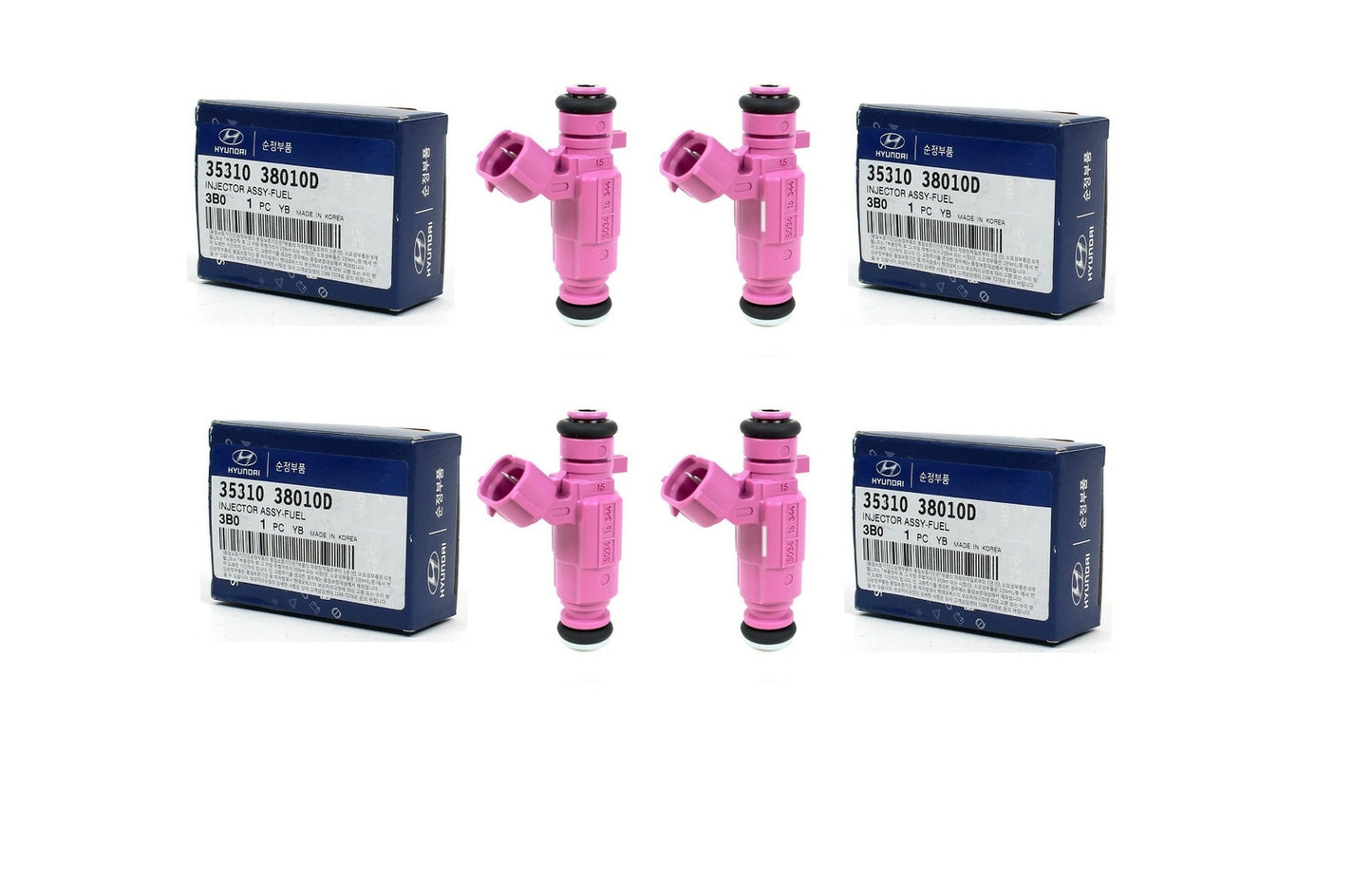 GENUINE Fuel Injector 4pcs for Hyundai Sonata Kia Optima 2.4L 99-06 3531038010D