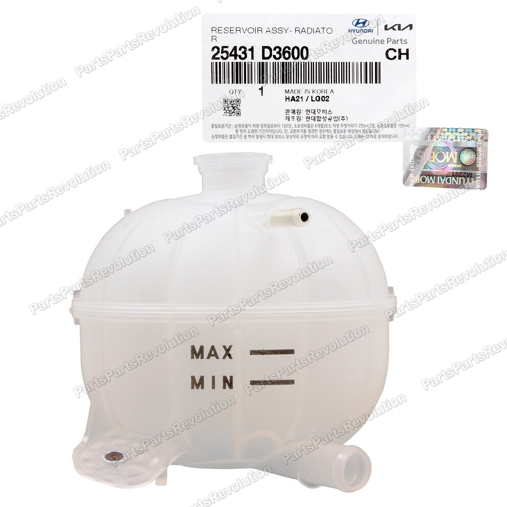 GENUINE Engine Coolant Reservoir Tank for 2016-2021 Hyundai Tucson 25431D3600