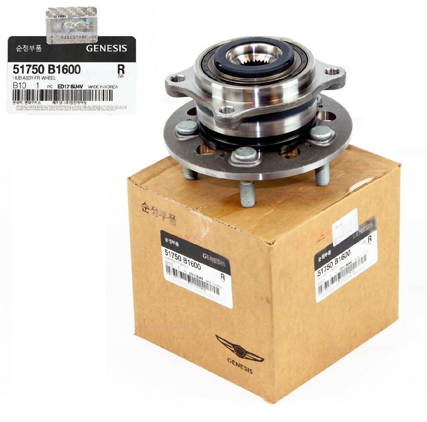 GENUINE 51750B1600 BEARING Wheel Hub Front for Hyundai GENESIS G80 G90 4WD 18-20