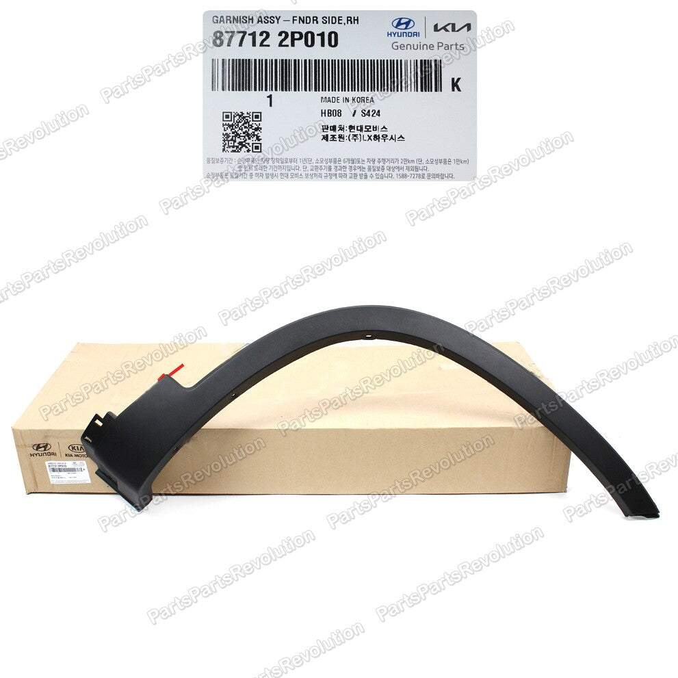 Fender Wheel Molding Passenger Front 877122P010 for Kia Sorento 20112015