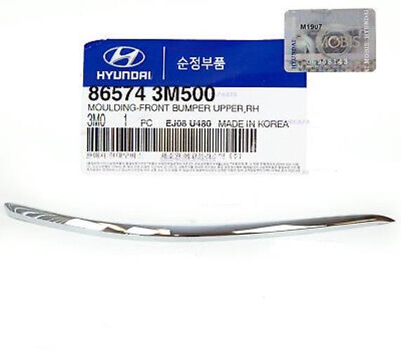 GENUINE 865743M500 Front Upper Bumper Moulding for Hyundai Genesis Sedan 2009-14