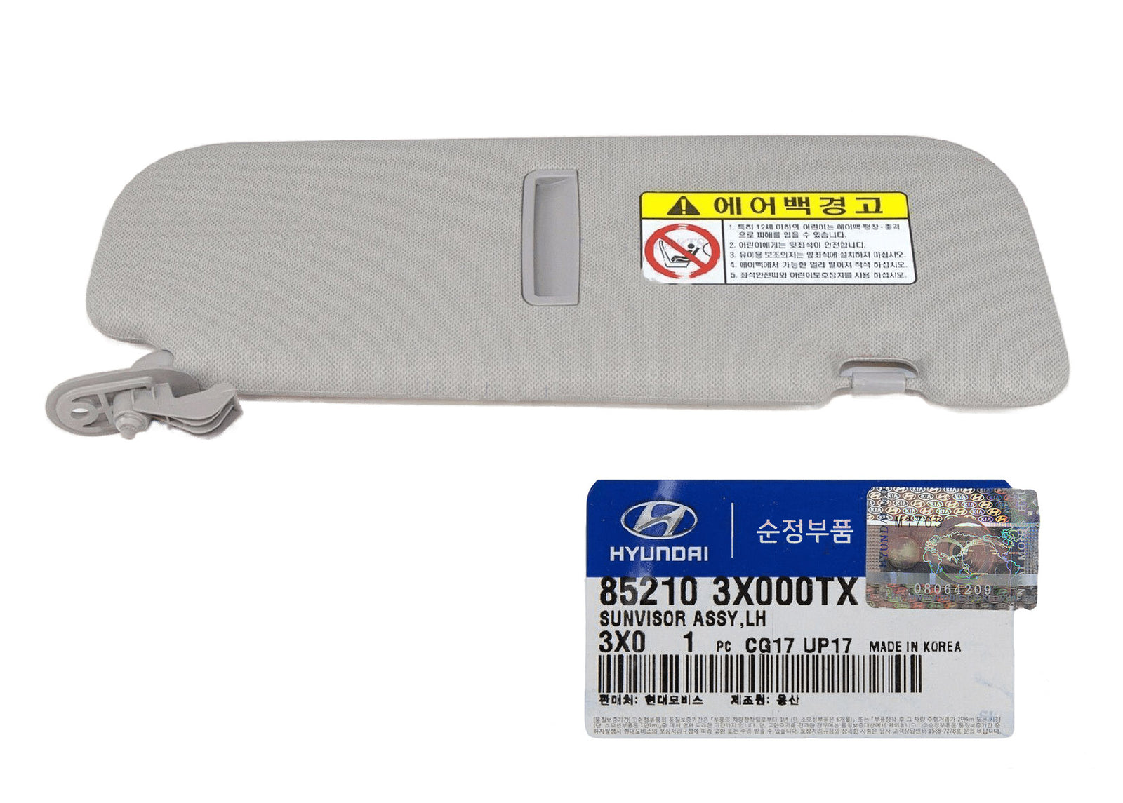 GENUINE 852103X000TX Front Left Sun Visor for Hyundai Elantra 2011-2015