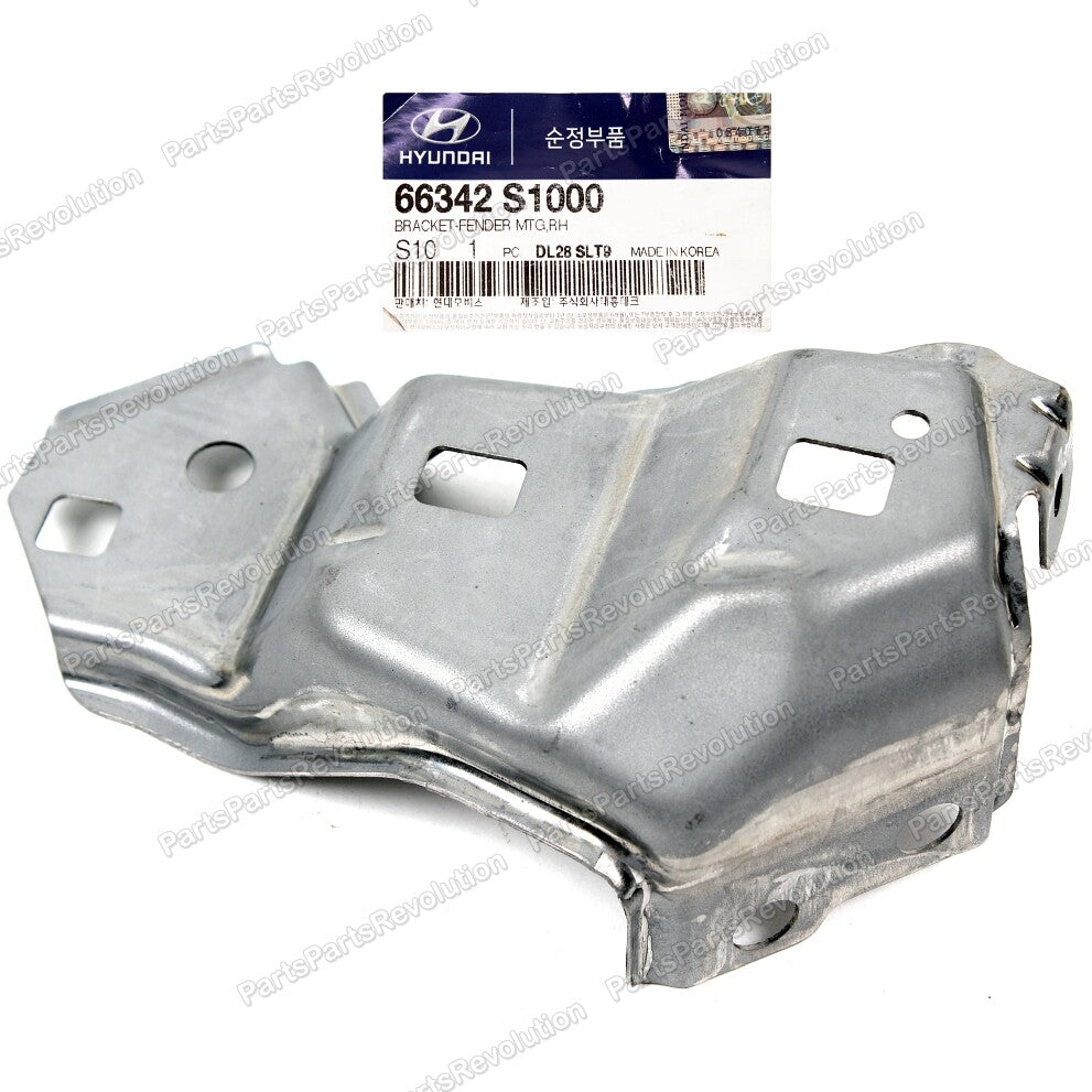 GENUINE Front Bumper Fender Bracket RIGHT for 19-20 Hyundai Santa Fe 66342S1000