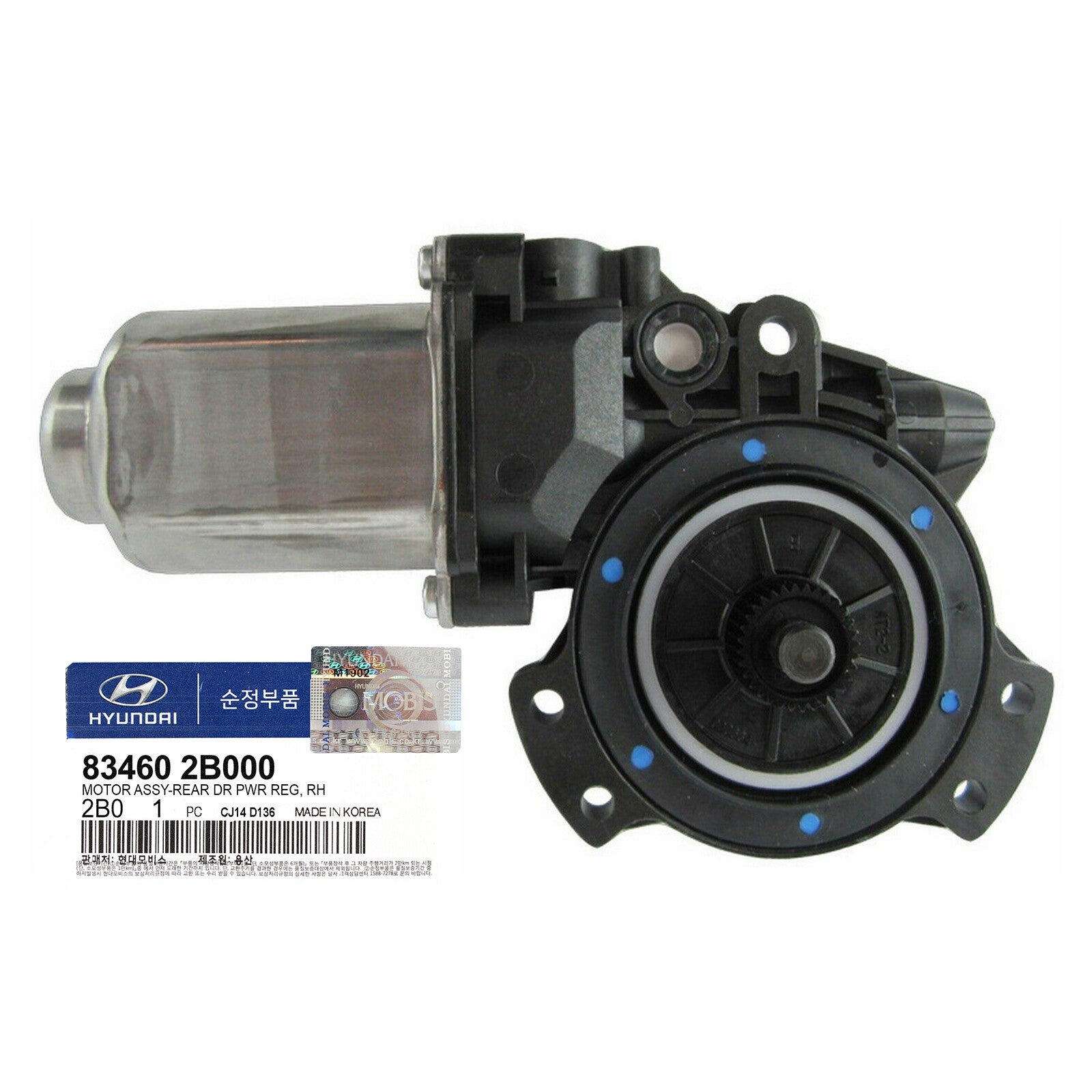 GENUINE 834602B000 Rear Right Power Window Motor for Hyundai Santa Fe 2007-2012
