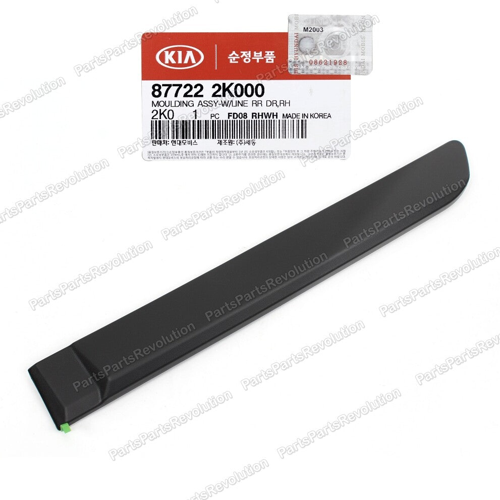 Body Side Molding Rear Right 877222K000 for Kia Soul 2010-2013