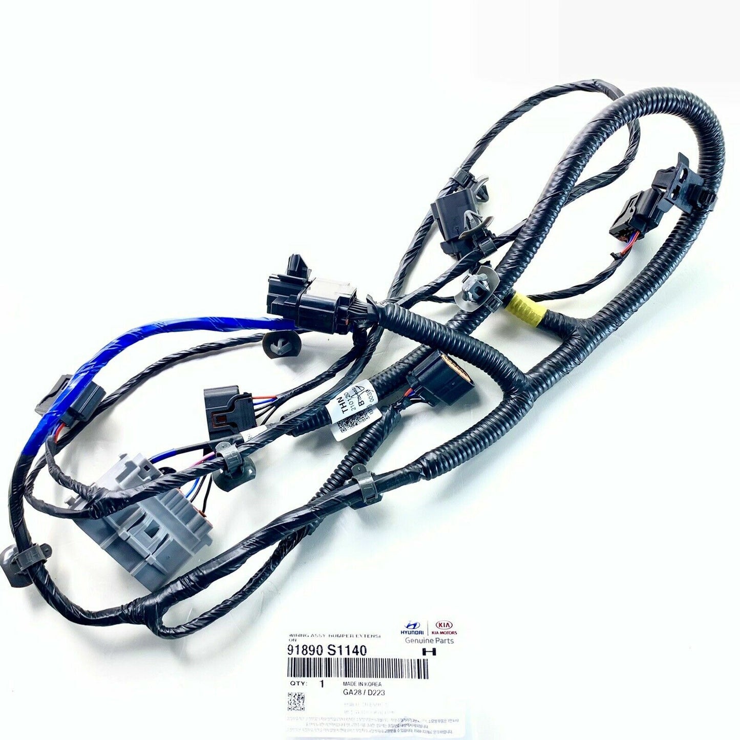 GENUINE Front Bumper Wiring Extension for Hyundai Santa Fe 18 91890S1140