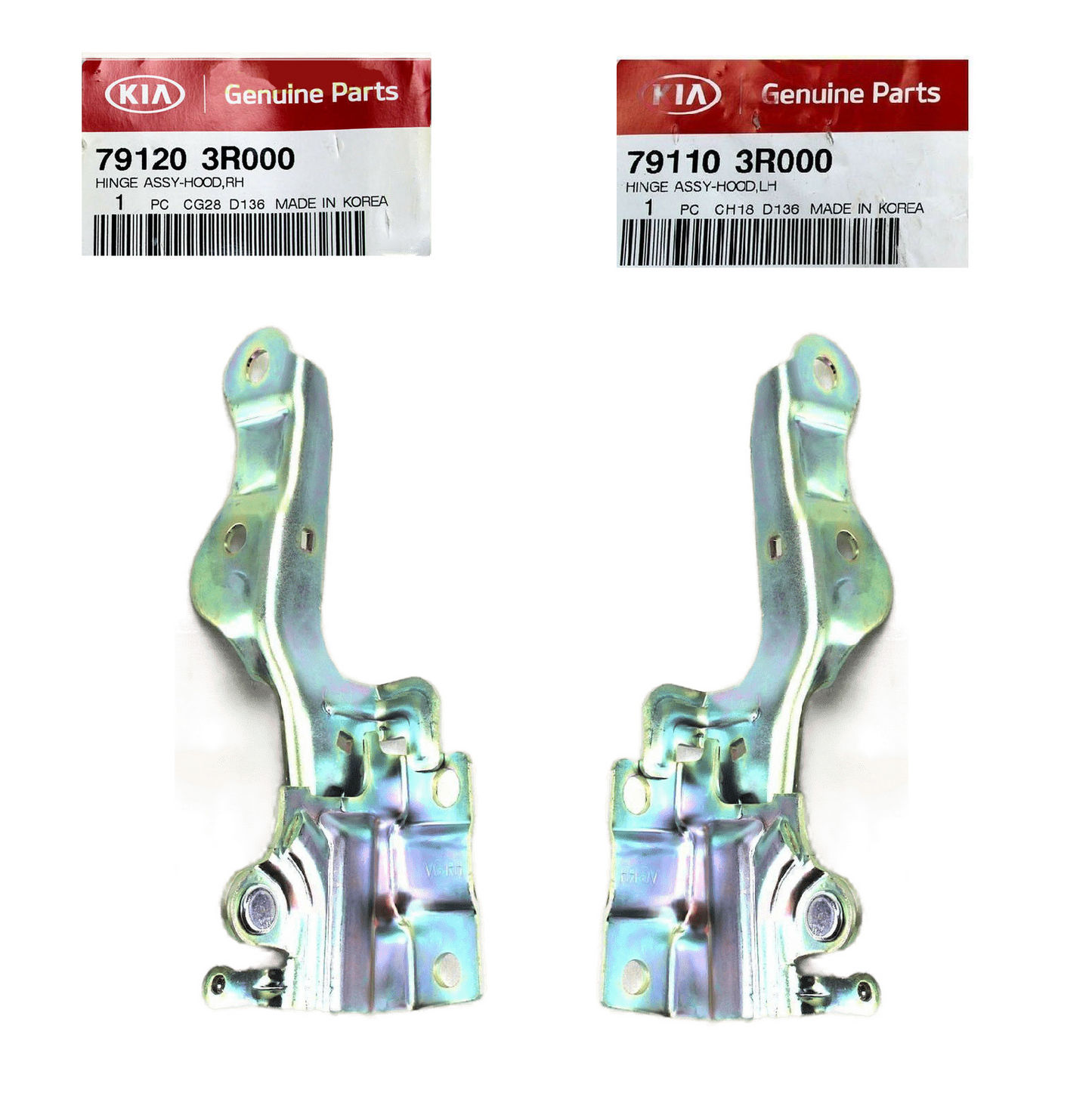 GENUINE 791103R000 791203R000 Hood Hinge Left & Right for Kia Cadenza 2014-2016