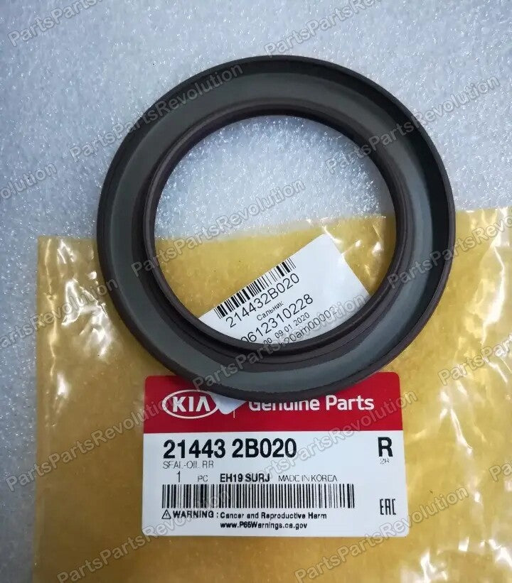 Rear Main Seal 214432B020 Rear for Hyundai Sonata Santa Fe Accent 12-23