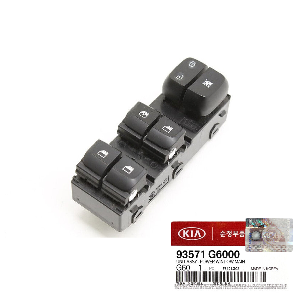 GENUINE 93571G6000 Power Window Main Control Switch for Kia Kona