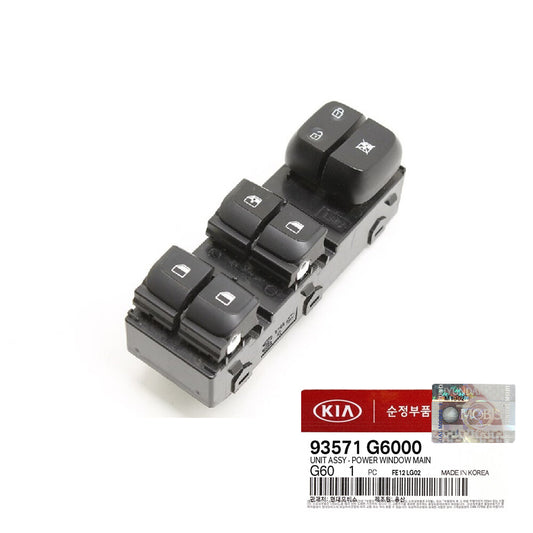 GENUINE 93571G6000 Power Window Main Control Switch for Kia Kona