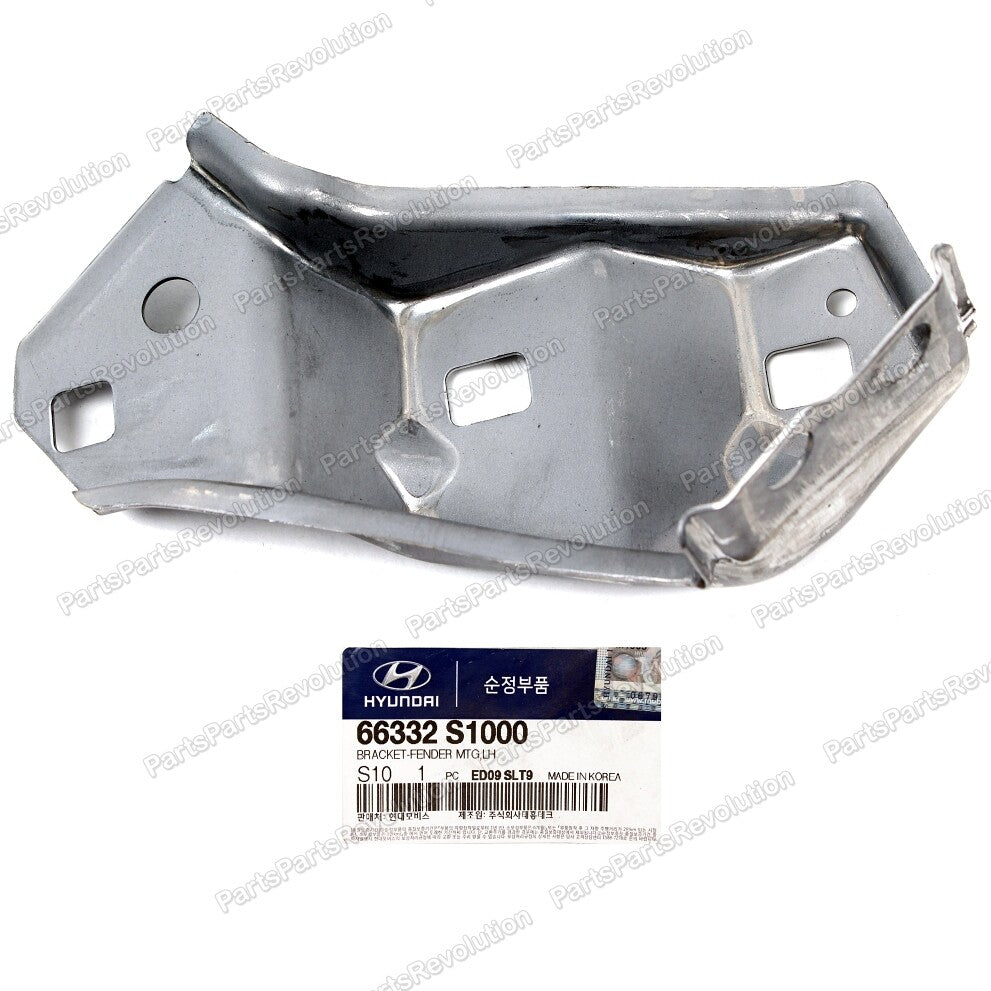 GENUINE Front Bumper Fender Bracket LEFT for 19-20 Hyundai Santa Fe 66332S1000