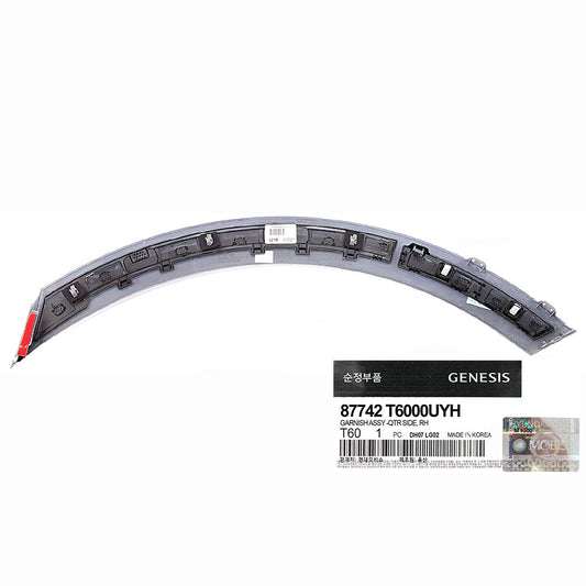 GENUINE 87742T6000UYH Rear Right Wheel Fender Molding for Genesis GV80 2021-2022