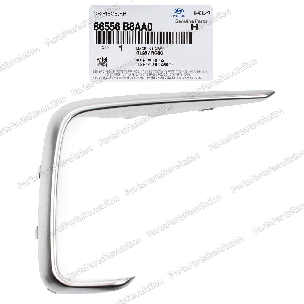 Fog Light Lamp Cover Molding Front Right 86556B8AA0 for Hyundai SantaFe 17-19