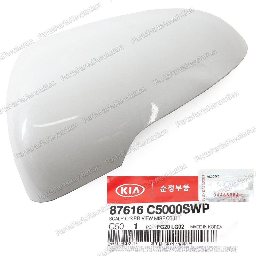 GENUINE Cover Side Mirror White Left 87616C5000SWP for Kia Sorento 2015-2019