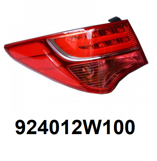 GENUINE 924012W100 Tail Light Assembly Left for Hyundai Santa Fe 2013-2018