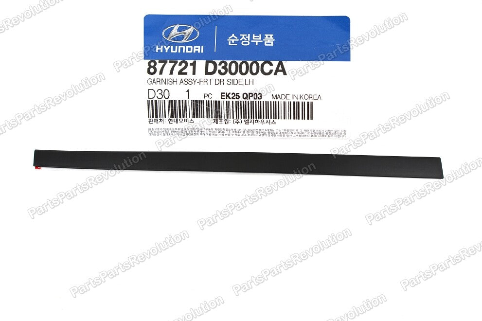 Door Molding Front Left 87721D3000CA for Hyundai Tucson 2016-2020