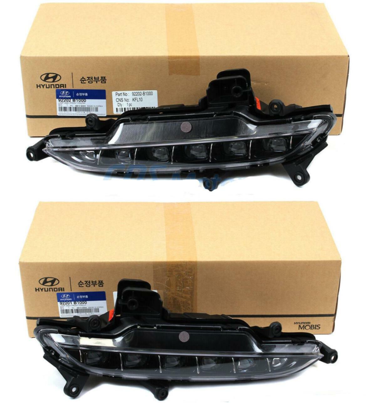 GENUINE LED Fog Lights Lamps LH & RH for 15-17 GENESIS G80 92201B1000