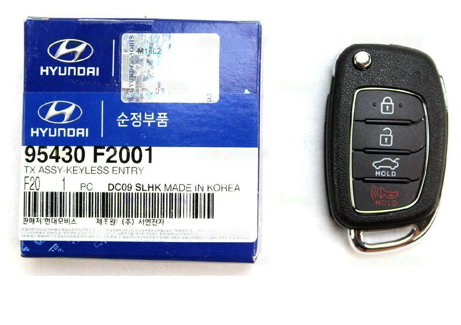 GENUINE 95430F2001 Fob Keyless Entry Remote for Hyundai Elantra 2017-2018