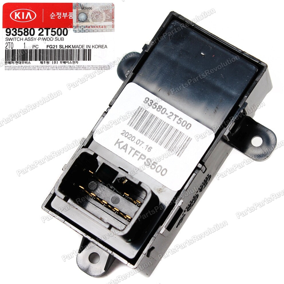 GENUINE Door Power Window Switch Rear 935802T500 for Kia 2014-2016 Optima