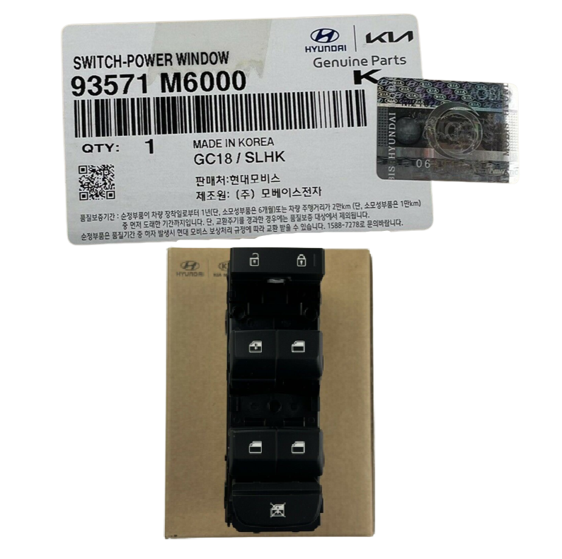 GENUINE Driver Door Power Window Switch for Kia Forte 19-20 93571M6000