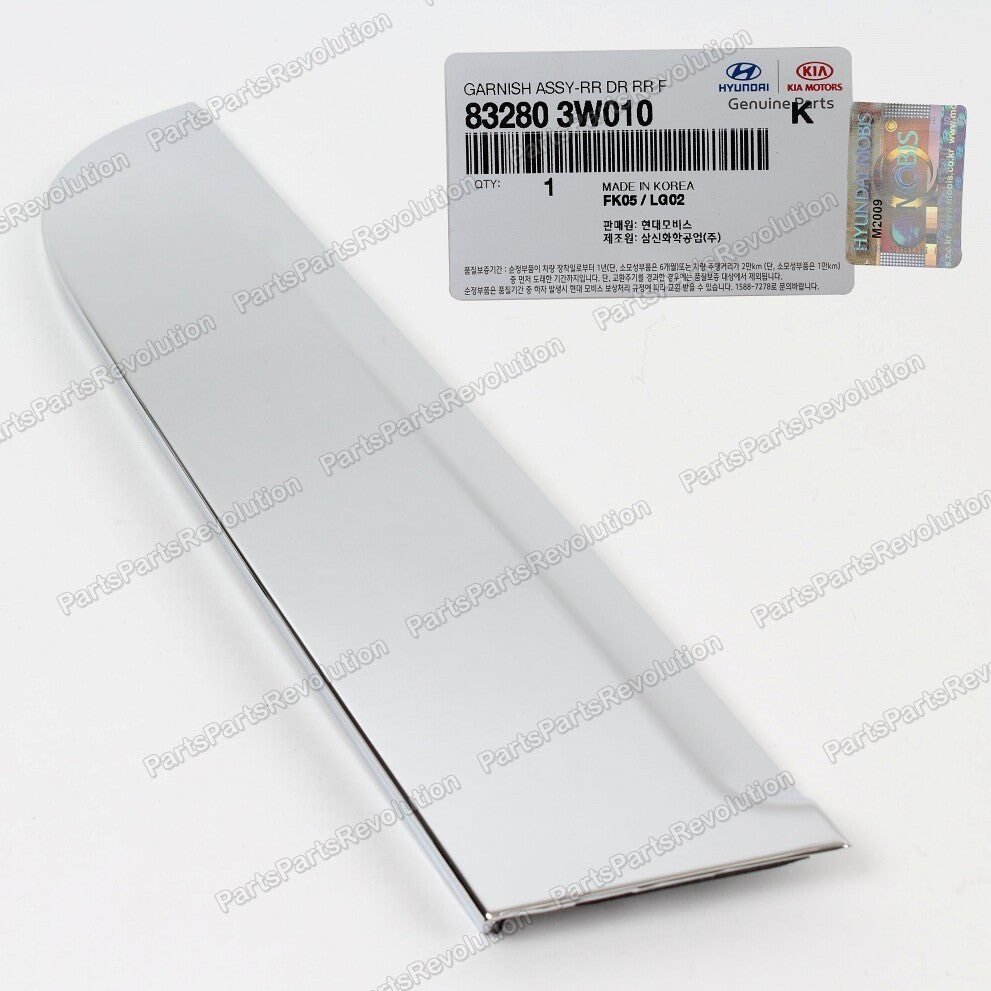 C Pillar Molding Chrome Rear Right 832803W010 for Kia Sportage 11-15