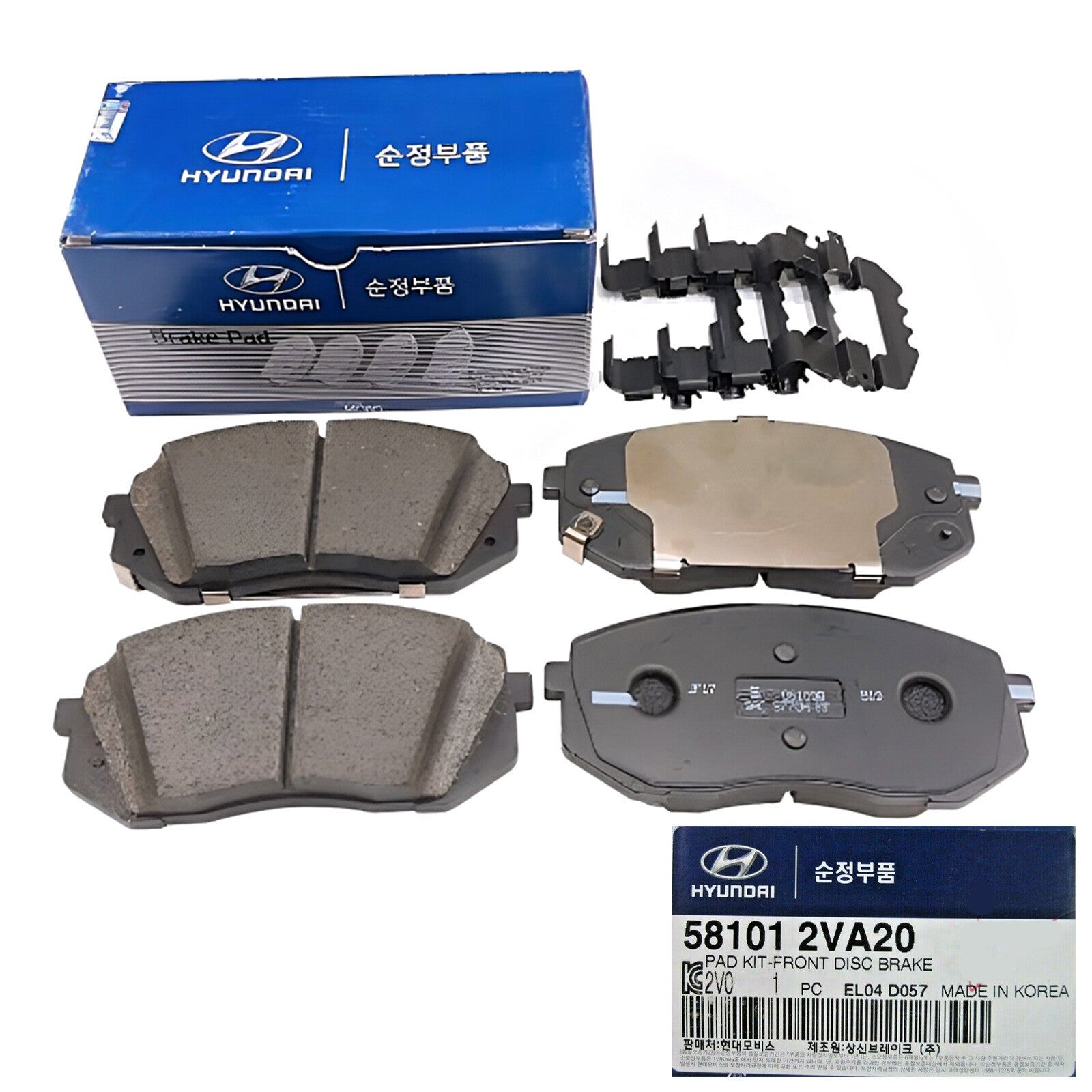 GENUINE 581012VA20 Front Disc Brake Pad Kit for Hyundai Kia