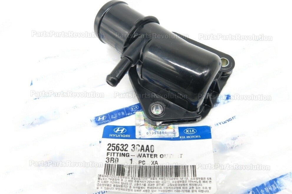 GENUINE Water Outlet 256323CAA0 for Hyundai Santa Fe Santa Fe XL Azera 10-19