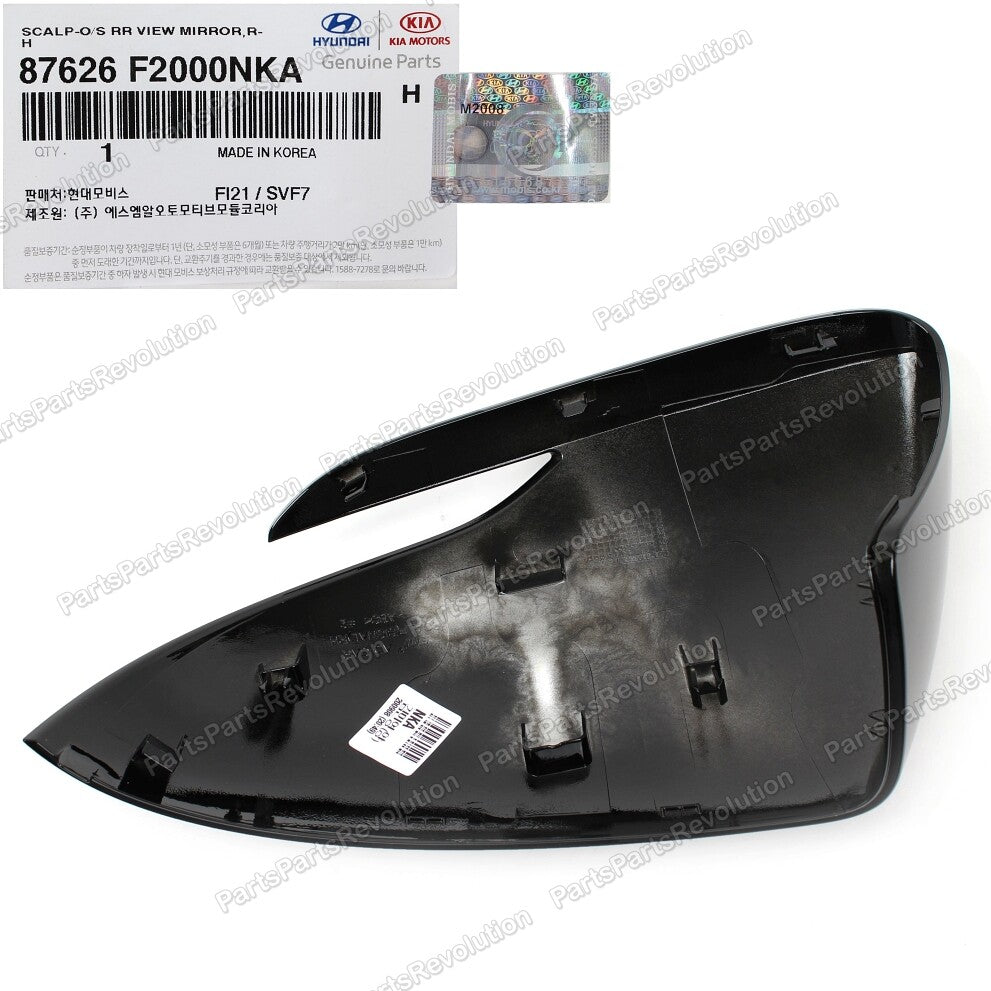 Cover Side Mirror Black Right 87626F2000NKA for Hyundai Elantra 2017-2020