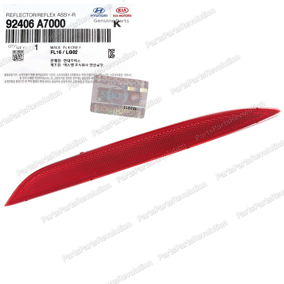 Bumper Reflector Rear Right 92406A7000 for Kia Forte 2014-2016