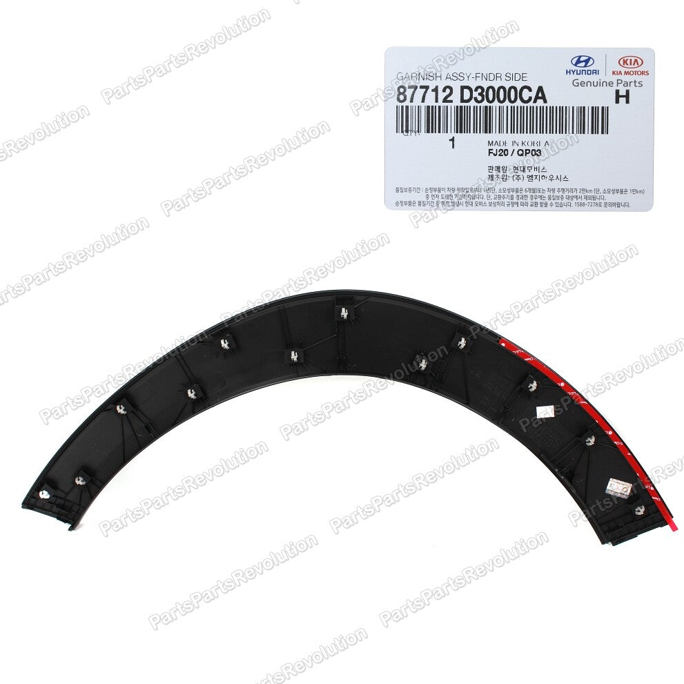 Fender Wheel Molding Front Right 87712D3000CA for Hyundai Tucson 2016-2021