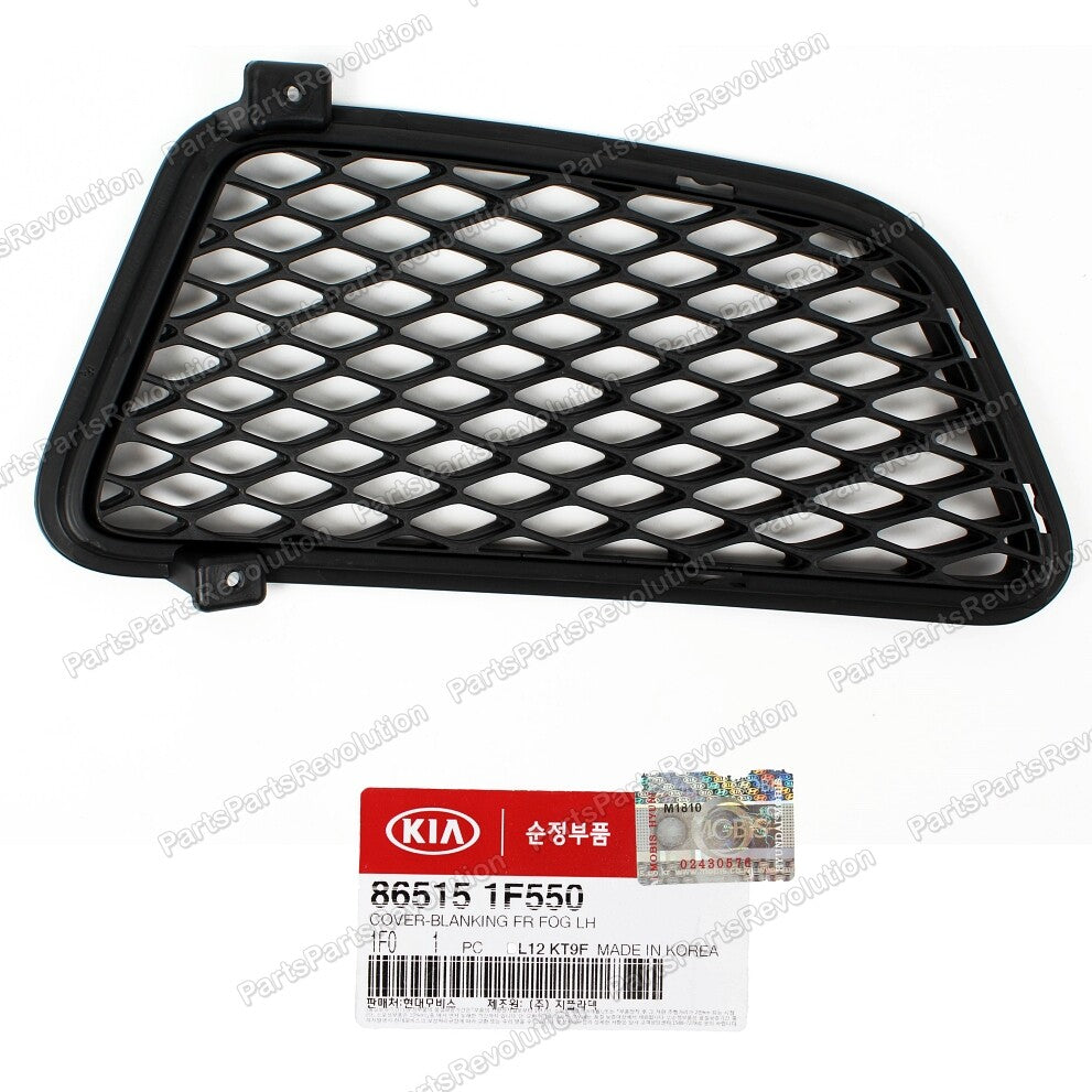 Genuine Front Bumper Blanking Fog Lamp Hole Cover LEFT for Kia Sportage 09-10