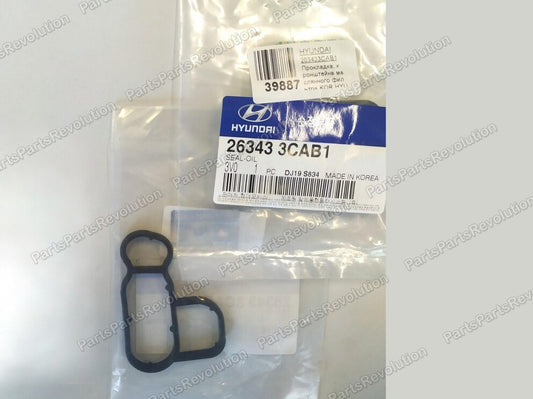 Oil Filter Adapter Seal 263433CAB1 for Hyundai Azera SantaFe XL SantaFe 15-19
