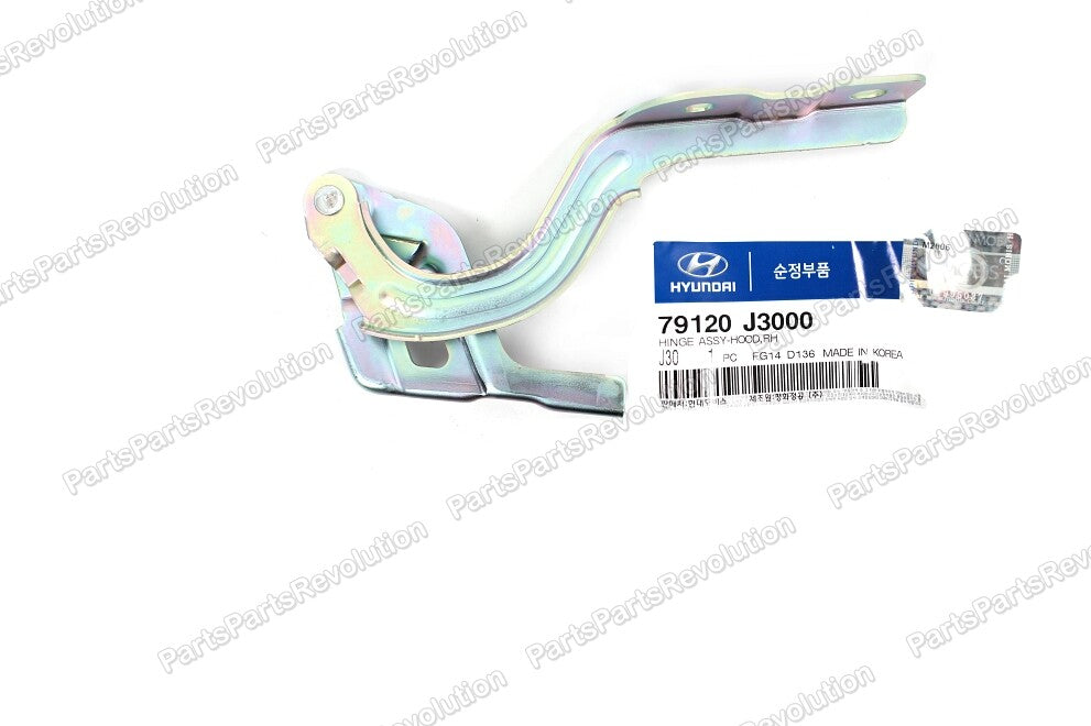 GENUINE Hood Hinge Right 79120J3000 for Hyundai 2019-2022 Veloster