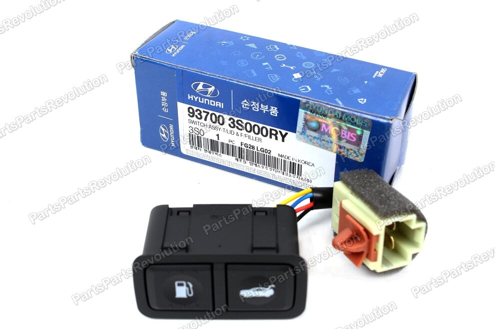 Trunk Fuel Door Opener Button BLACK for 11-15 Hyundai Sonata 937003S000RY