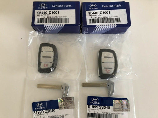 GENUINE 2 Sets of Smart Key FOB Keyless for Hyundai Sonata 15-17 95440C1001