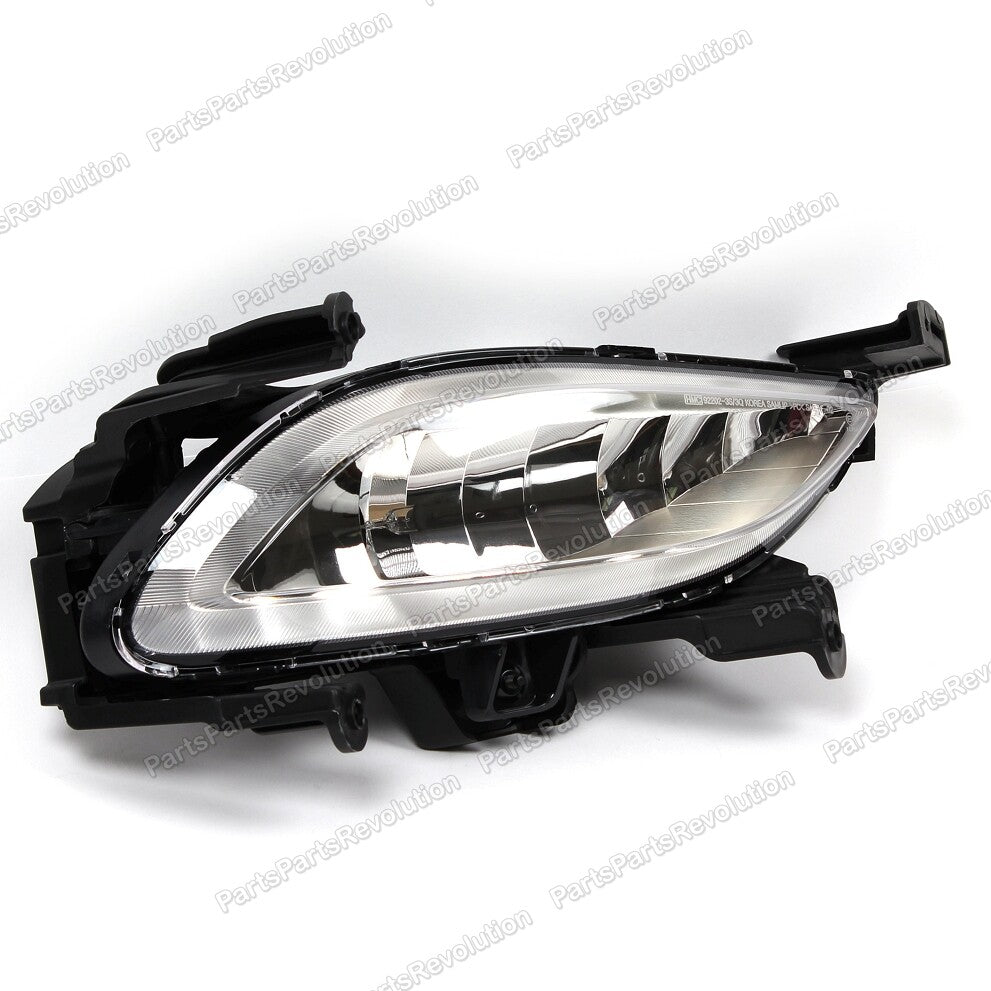 Front Bumper Fog Lights Driver Passenger DRL for 2011-2013 Hyundai Sonata