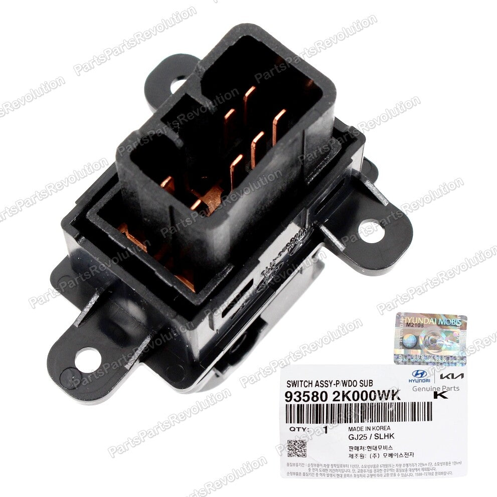 GENUINE Power Window Switch Rear Left or Right 935802K000WK for Kia 10-13 Soul