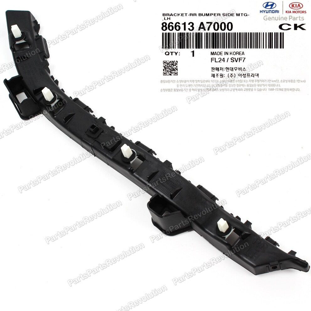GENUINE Bumper Bracket Rear Left 86613A7000 for Kia Forte Sedan 14-18