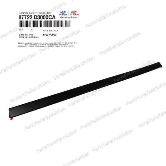 Door Molding Front Right 87722D3000CA for Hyundai Tucson 2016-2021