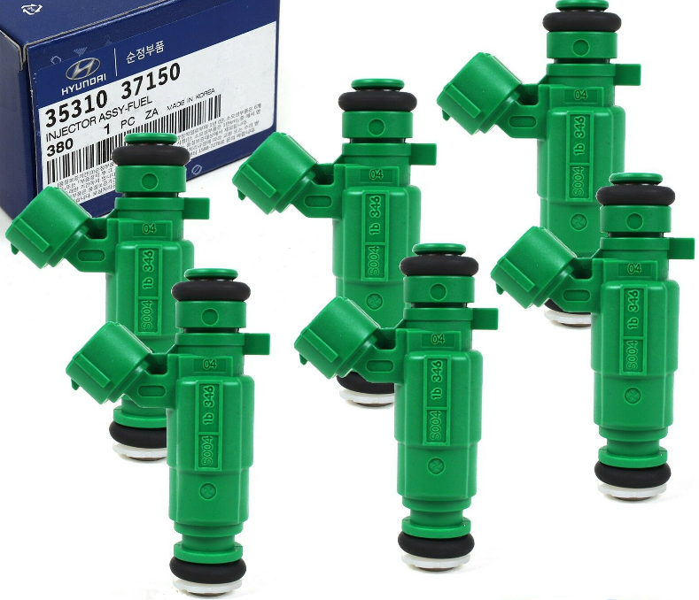 GENUINE 3531037150 Fuel Injector 6pack for 99-10 Hyundai Kia 2.5L 2.7L